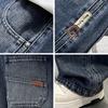 Spring Autumn Teenage Boys Jeans Loose Straight Denim Pants for 4-14 Years Kids Casual Clothes Children Outdoor Trousers