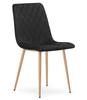 Turin Chair - Black Velvet / Wood Color Legs X 4