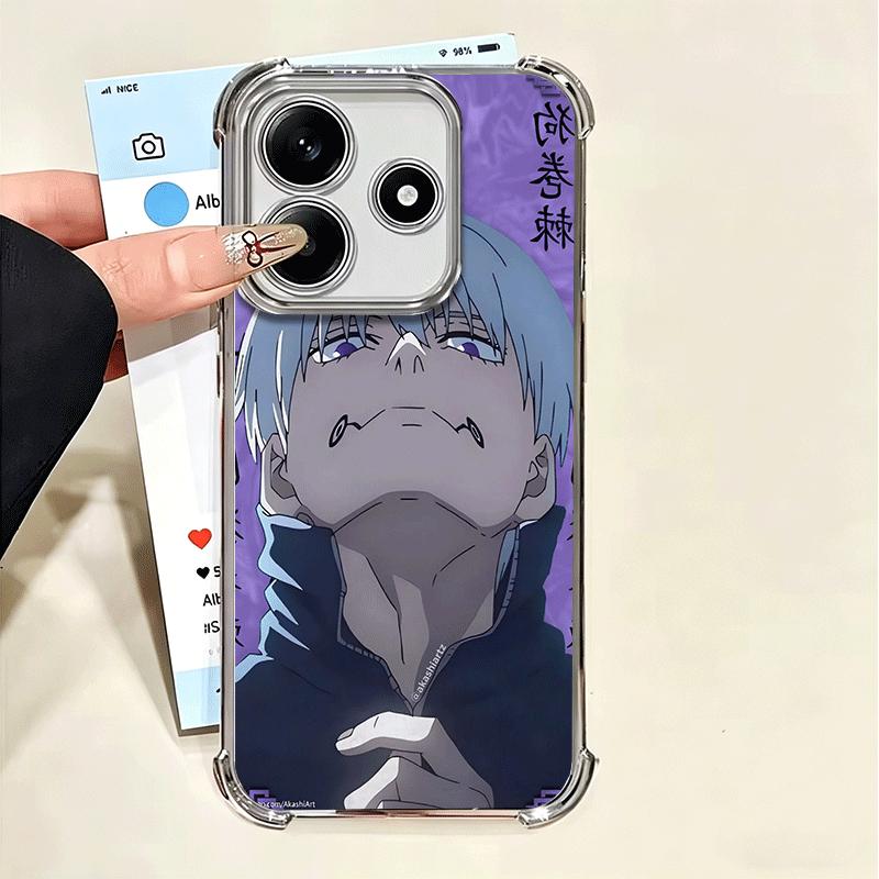 Anime Inumaki Toge JUJUSU Plating Phone Case For Xiaomi Poco X5 X6 X7 X8 Pro Max F8 Ultra F7 M8 M7 M5S Redmi 15C 15 14C 13C 13 X