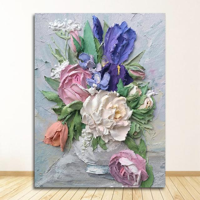 And Prints Wall Pictures For Living Room Decoration Art Scandinavian Home Decor Abstract Canvas Painting Wall Art Flower Posters