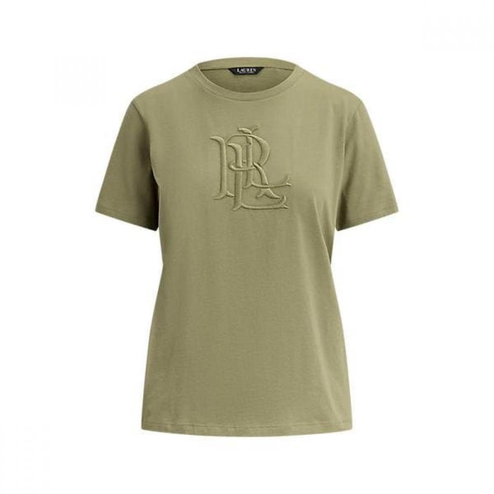 Lauren Ralph Lauren Cotton Jersey Tee With Embroidered Logo Wmlrknisn820323310 XS