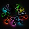 LED Light Up Bow Tie with Flashing Modes Adjustable Long-lasting Wide Application Bow Tie Prom Dress Performance Props