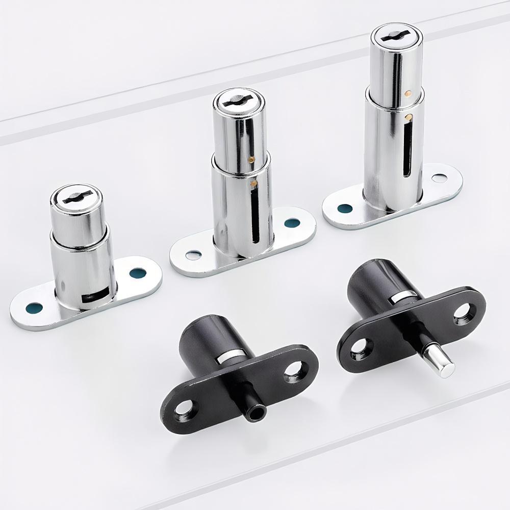 New Zinc Alloy Sliding Door Locks With Keys Lengthening Window Security Lock Security Hardware Cabinet Catches Cupboard