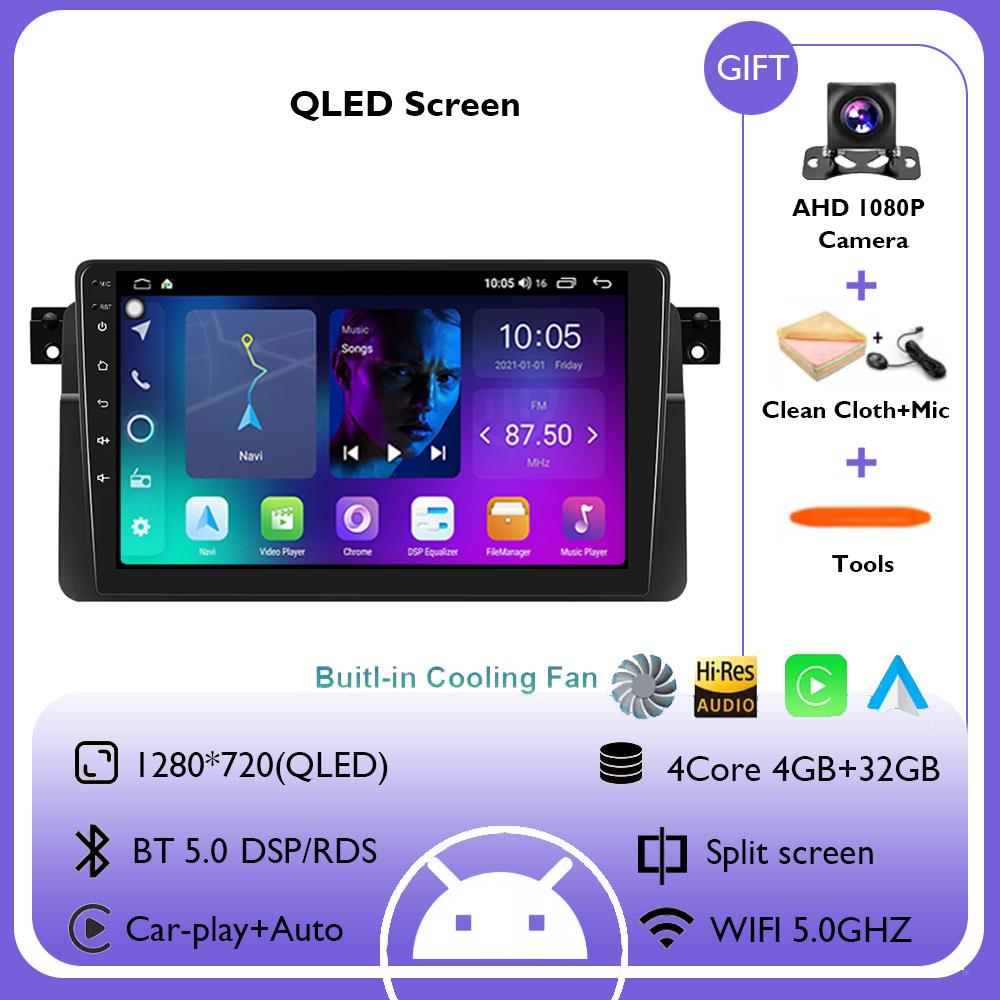 

Автомагнитола Android 14 для BMW E46 1999 2000 2001 2002 2003 2004 2005 Carplay Auto Стерео Плеер Автомагнитола WIFI GPS Навигация