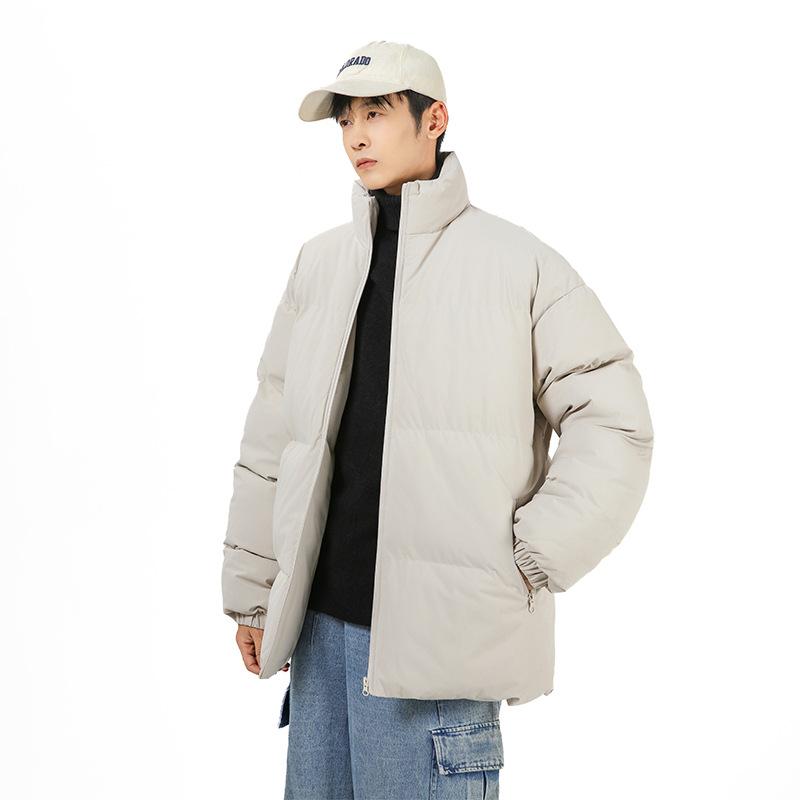 

Мужская утолщенная стойка-воротник, теплая одежда из хлопка, универсальная куртка в гонконгском стиле S хаки