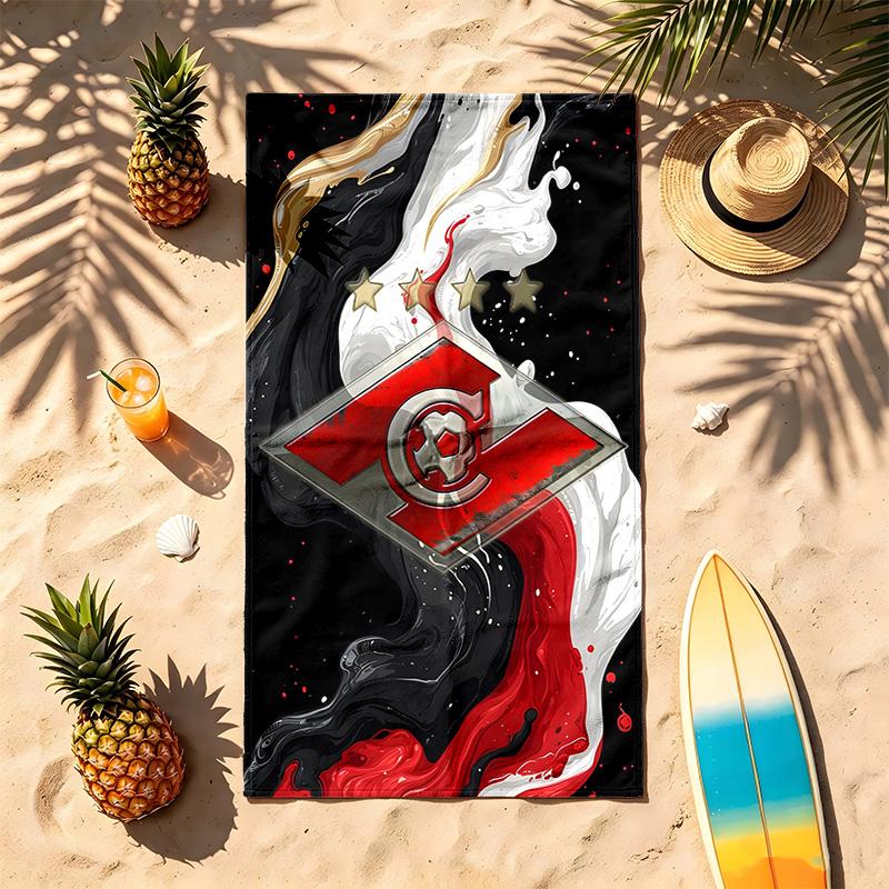 FC Spartak Moscow (28) Theme Beach Towel Sand Resistant Soft And Comfortable Suitable For The Pool Camping Yoga And Diving A Travel