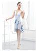 Elastic Waist Irregular Mesh Ballet Dance Skirt for Women