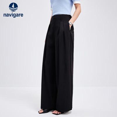 Women's Old Money Wide-Leg Casual Trousers