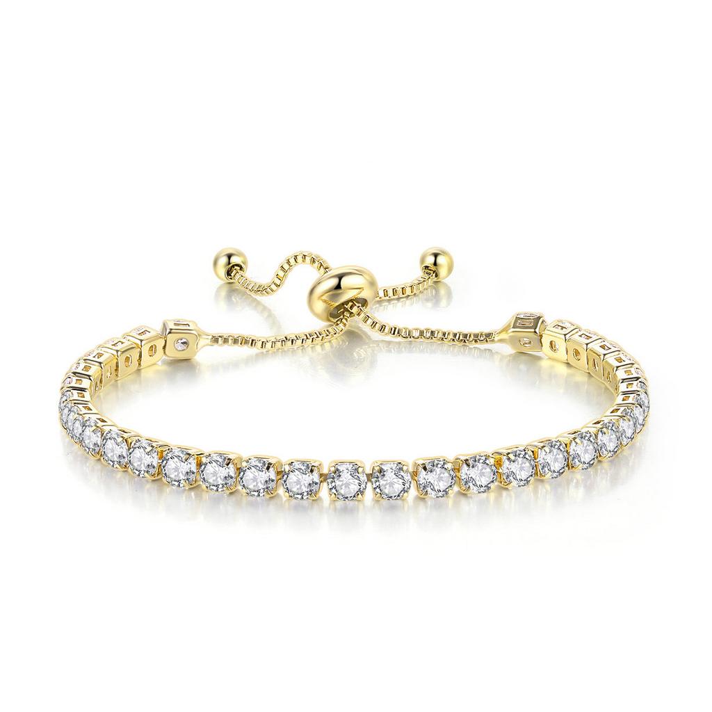 Adjustable Colorful Birthstone Tennis Bracelet for Women Multicolor CZ Crystal Wedding Birthday Gift Hand Jewelry