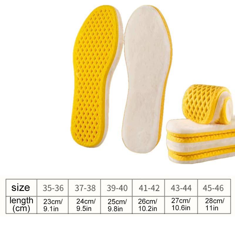 1 Paar Zuschneidbare Belüftete Einlegesohlen Elastizität Unisex Warm Imitierte Wolle Weiche Sohle Baumwolleinlegesohlen