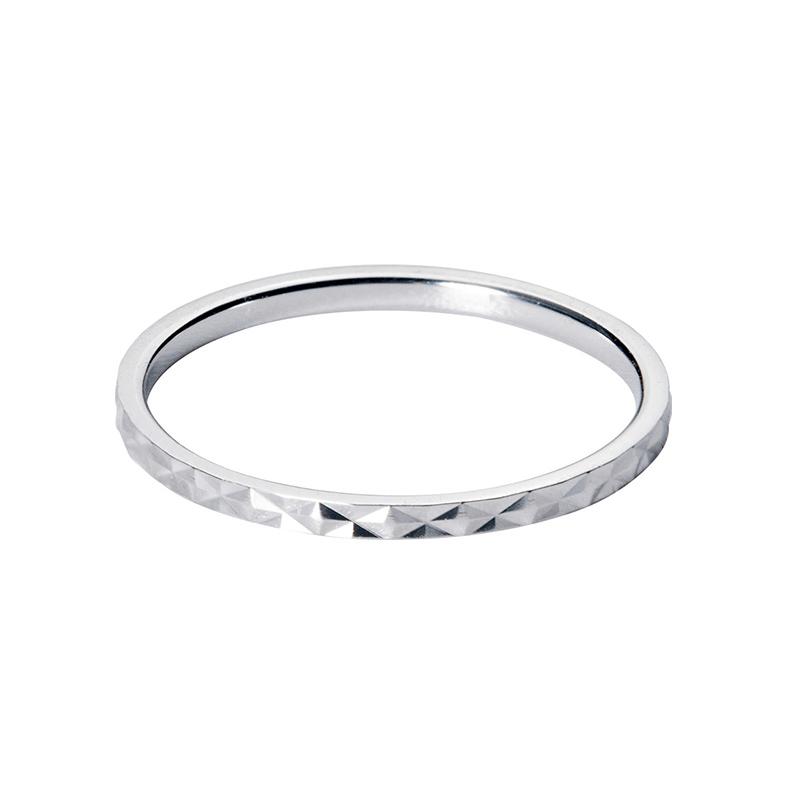 

New Babysbreath Stackable Tiny Fashion Jewelry 925 Sterling Silver Color Finger Rings For Women Wedding Silver Jewelry 4