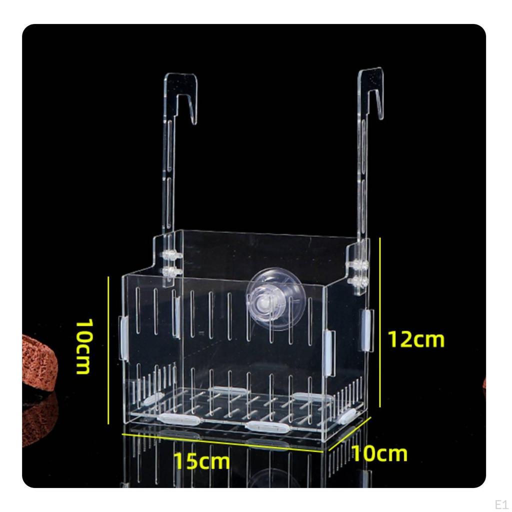 Acrylic Fish Tank Plant Holder High Clearness Hanging Aquarium Planter SpaceSaving Aquatic