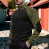 Winter Men's Outdoor Long-sleeved Casual Stand-up Collar Loose Corduroy Men's Long-sleeved Sweatshirt
