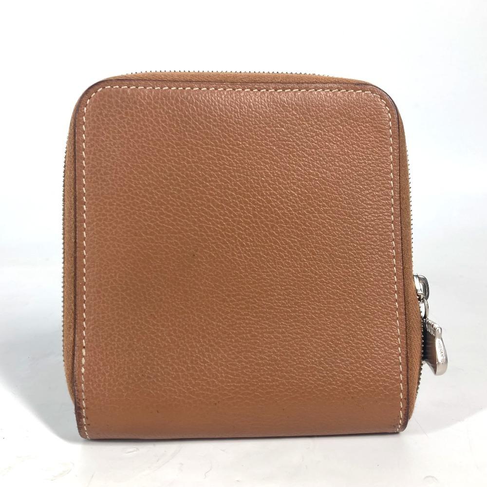 Hermes Zip Around Zip Ungo Horse Compact Wallet Billfold Folded Wallet