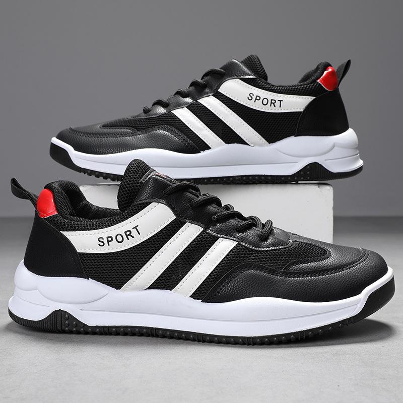 

Sneakers spring and summer new mesh breathable running shoes light and comfortable thick-soled rebound lace-up men s shoes 39