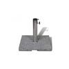 Socle de parasol - vidaXL - 20 kg - Granite - Carré - 400 x 400 x 48 mm
