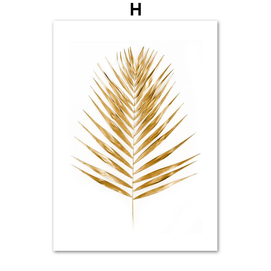 Gold Arabic Calligraphy Mosque Monstera Palm Islamic Wall Art Canvas Painting Posters And Prints Decor Pictures For Living Room