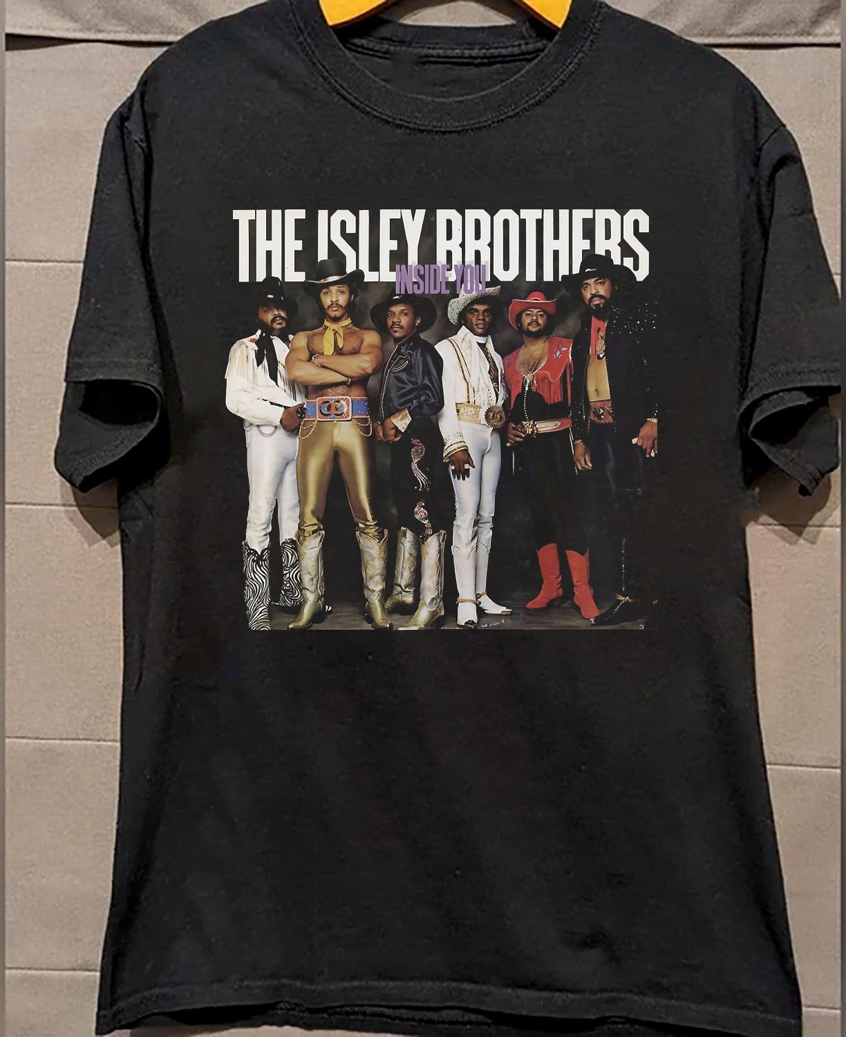 The Isley Brothers Album Black Cotton Shirt Full size S-5XL BS1169 XL