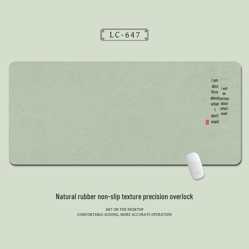 Extra Large Chinese Style Minimalist Mouse Pad with Wrist Rest