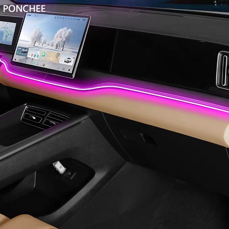 For BYD Sealion 5 DM-i 2025-2026 Ambient Lighting Central Control LED 64-color Atmosphere Lighting Automobile Supplies