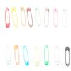 Safety Pins DIY Making Reliable Locking Design Glossy Bright Small Compact Sewing Accessories for Art Project15 Colors