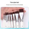 17-Piece Face Painting Brush Set: Hook Line, Embossing, Row, Flat, Oblique, Petal Brushes