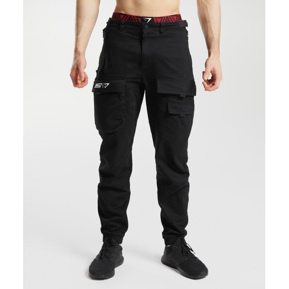 

Брюки-карго GYMSHARK GS x David Laid, черные A4A3L BBBB