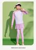 Girls' Long Sleeve Two-Piece Swimsuit, Sun Protection, 2025 New Style for Kids, Professional Training Swimwear