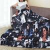 Michaels King Of Pop Jackson Coperte in Pile Danza Cantante Hip Hop Coperte per Copriletti Tappeto Ultra Morbido Pezzo Traspirante