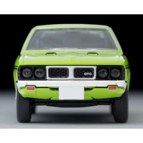 TOMYTEC Tomica Limited Vintage Neo 1/64 LV-N204d Mitsubishi Colt Galant GTO MR 1970 Model, Yellow-Green, Finished Model