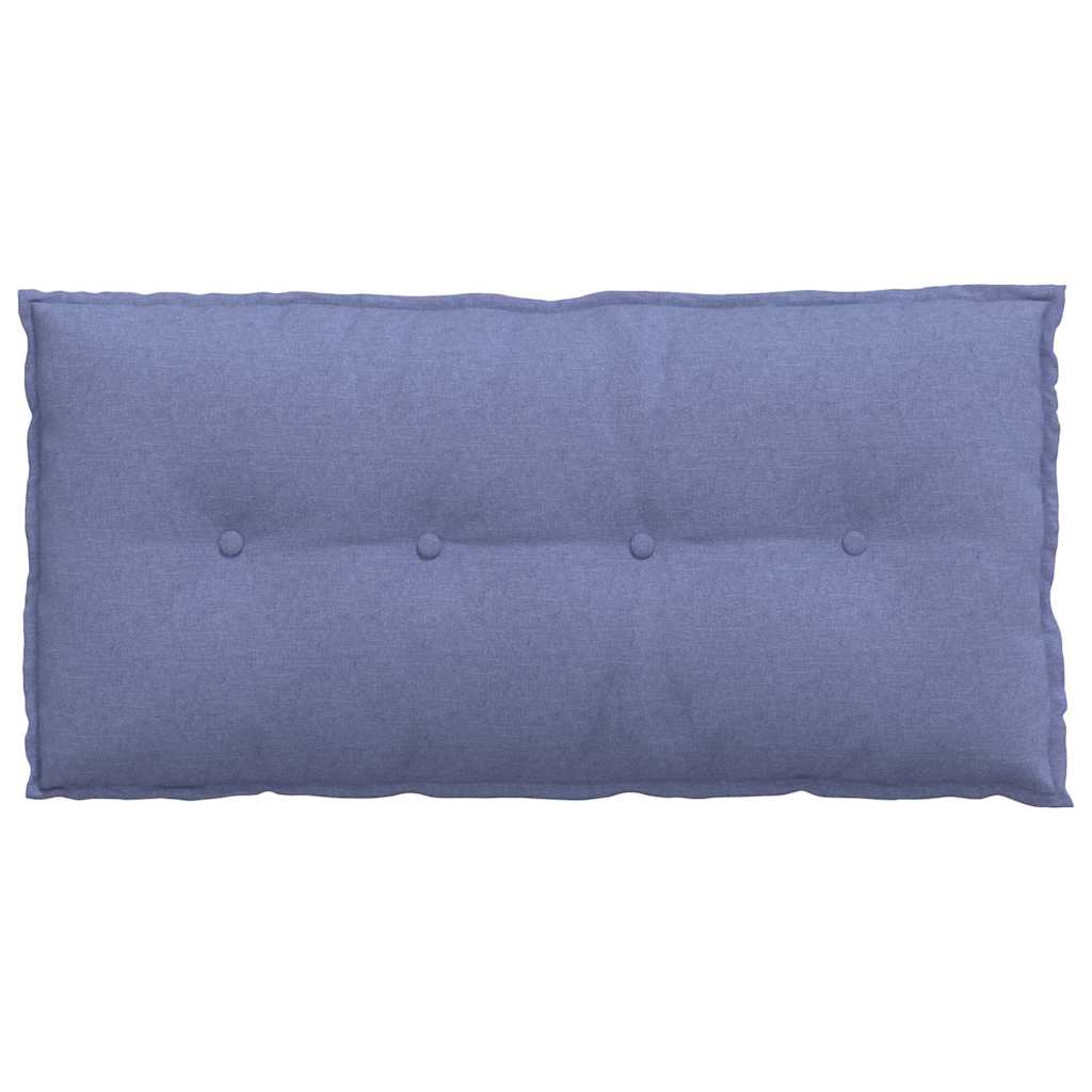Back Cushion Denim Blue 100 x 19 x 50 cm Fabric