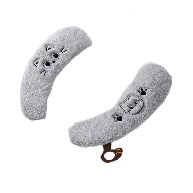 Soft Toilet Seat Cover Soft Fleece Fabric Quick Installation Slip Proof Base Winter Ready Bathroom Accessory