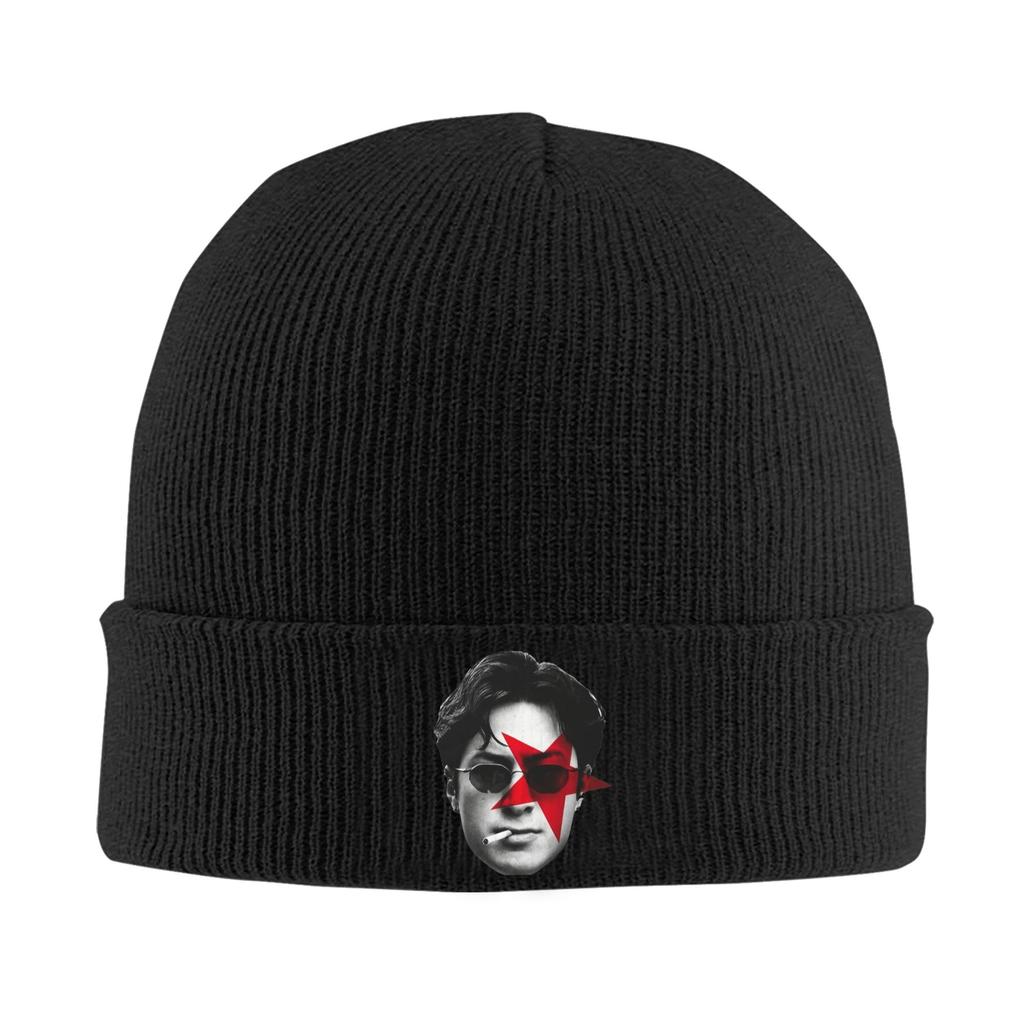 Hudson Williams Smoking Big Head Knitted Caps Womens Unisexs Skullies Beanies Autumn Winter Hat Warm Melon Cap