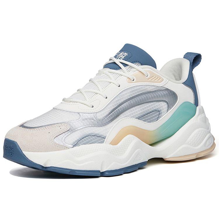 Anta Millennium 4.0 Rutschfeste Verschleißfeste Low-Top Sport-Freizeitschuhe Herren Sneaker Weiß Grau Silber 112228890-3