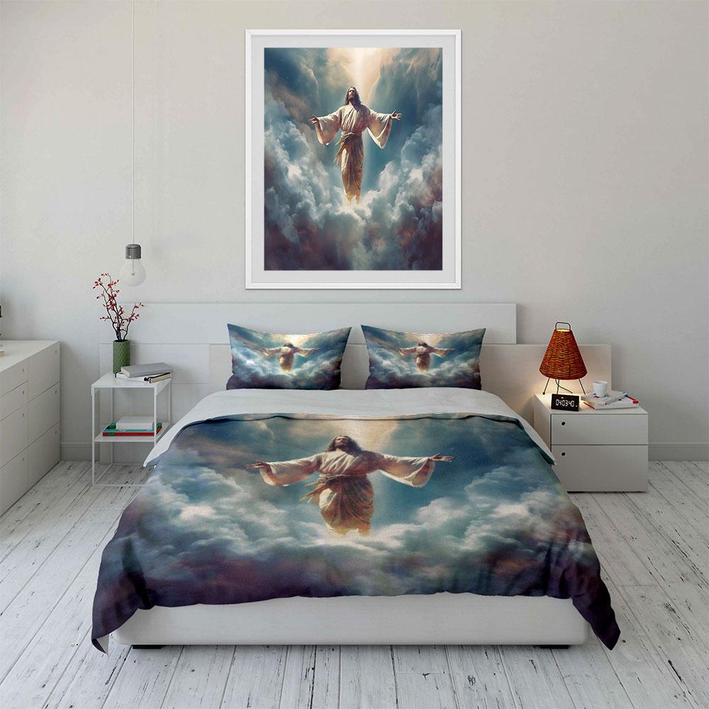 "Heavenly Embrace of Light." Bedding Sets Duvet Covers Pillowcases(1* Duvet Cover 2* Pillowcases Without Duvet Insert)
