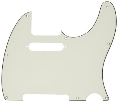 Parchment 8-Hole Multi-Ply Telecaster Pickguard Guitar Accessory Compatible with Modern Tele Models Neck Pickup Hole Included