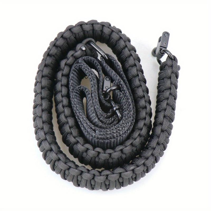 Shotgun Sling 550 Paracord Rifle Sling with Tri-Lock Swivel Adjustable Length 2 Point Sling Rifle Paracord Strap for Outdoor