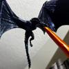 Dragon Flame Book Nook Decoration Creative Funny Spray Fire Dragon Bookshelf Ornament Halloween Birthday Gift Home Decoration