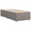Bed Frame without Mattress Taupe 90 x 200 cm Fabric