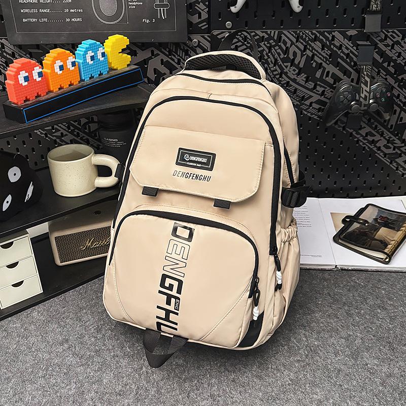Schoolbag Junior high school college students class schoolbag Korean version leisure large capacity Harajuku school commute storage backpack
