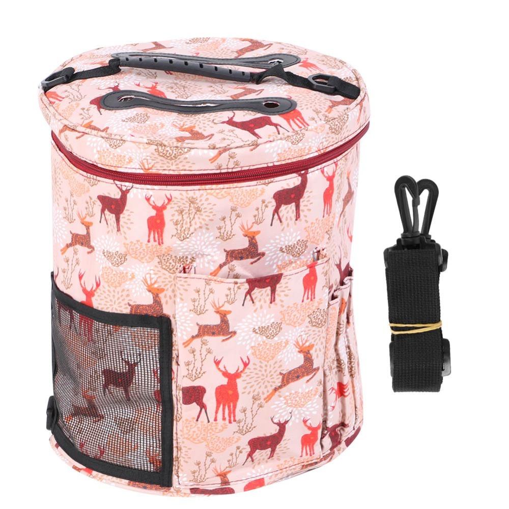 Lightweight Crochet Hook Case Large Barrel Storage Organizer Bag Yarn Case  Sewing Tool Accessories