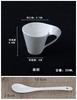 Tazza da caffè in porcellana bianca europea Tazza da caffè in ceramica Tazza da caffè espresso Tazza da colazione Tazza da dessert Tazza da tè Coppia Regalo Accessori per la casa