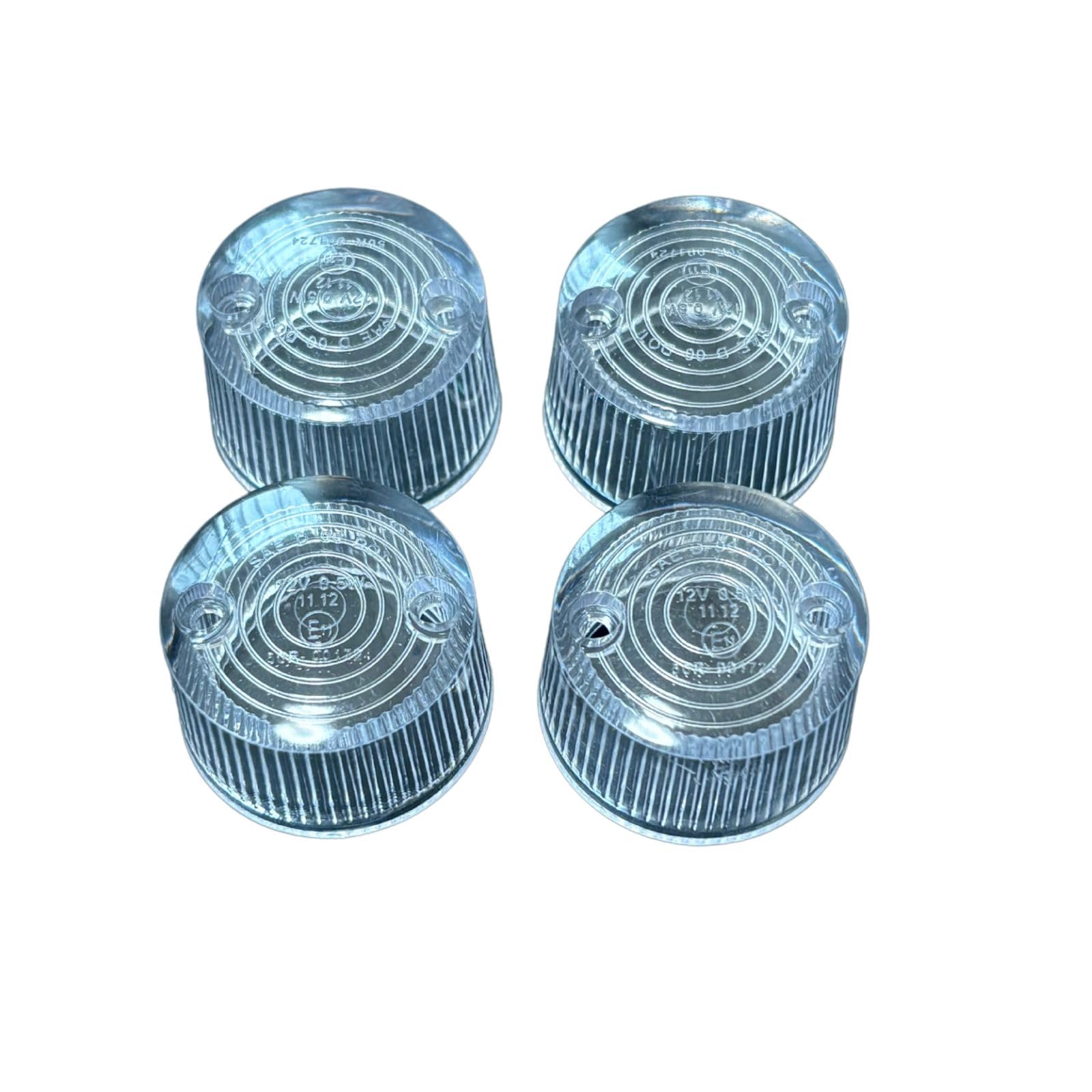 mach9 bullet type turn signal replacement lens (clear) turn signal