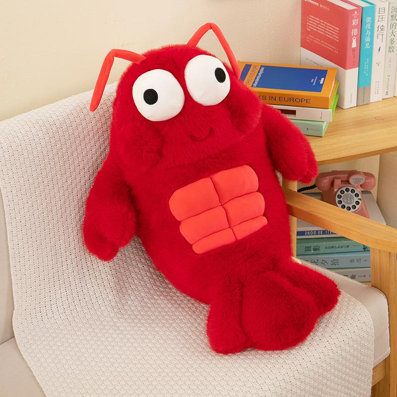 Abs Crayfish Doll Plush Toy Children's Birthday Gift Pillow Ragdoll Doll Cushion
