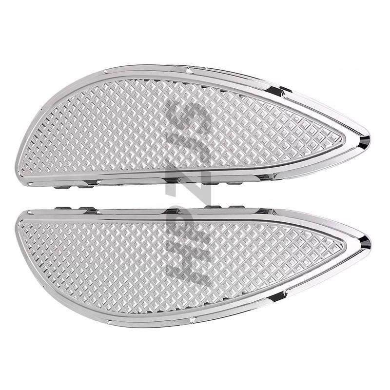 For Harley Touring Electra Glide Road King Softail Fatboy Trike Motorcycle Driver Stretched Front Floorboard Footpegs Footrest