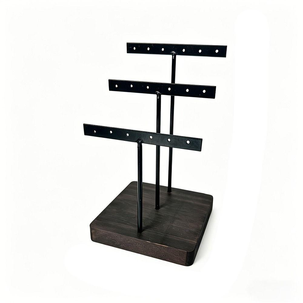Black Gold Jewelry Storage Rack Multifunctional Earstuds Rack  Jewelry Organization