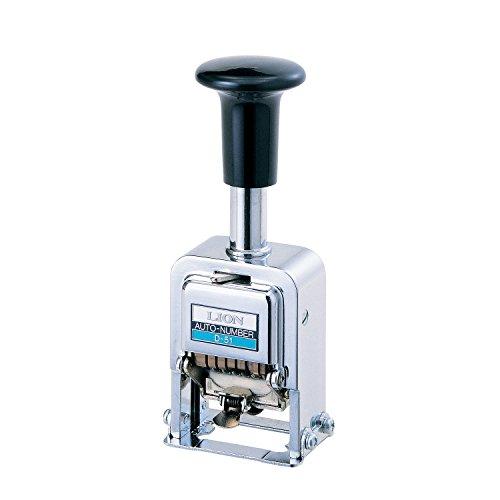 

Lion Pro-Line Heavy-Duty Automatic Numbering Machine, 5-Wheel, Roman (D-52) Silver
