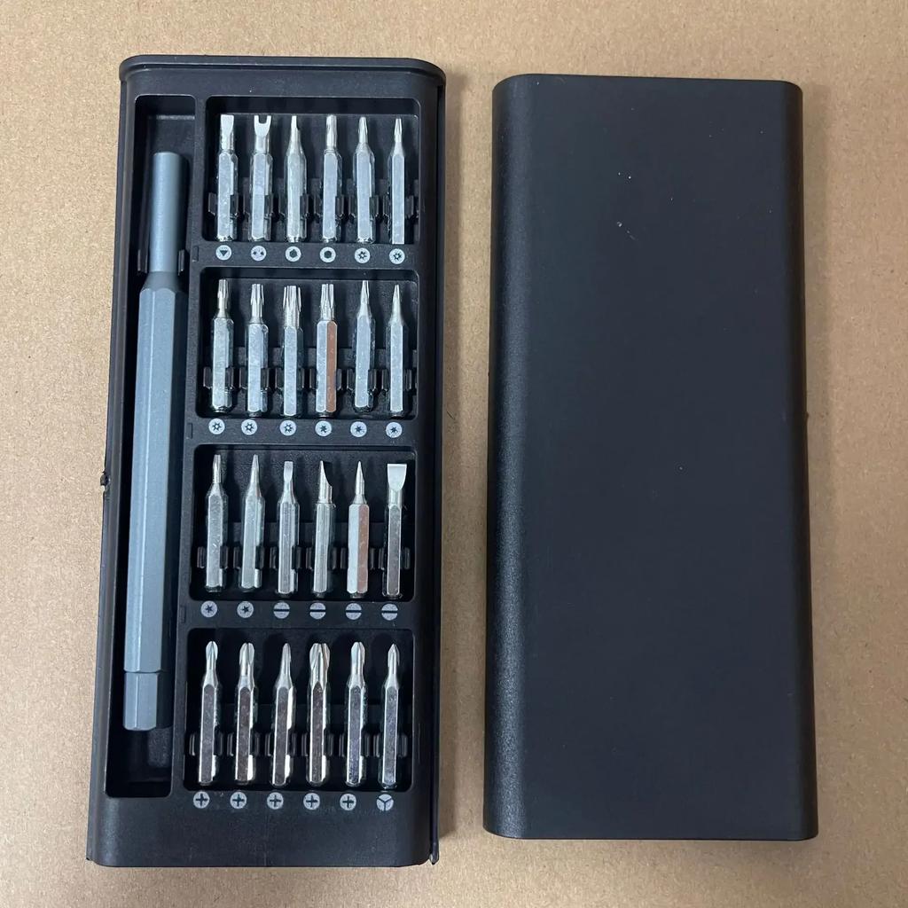 25-in-1 Magnetic Screwdriver Set - Precision Repair Kit for Phone, Computer & Electronics - 24 Detachable Steel Bits