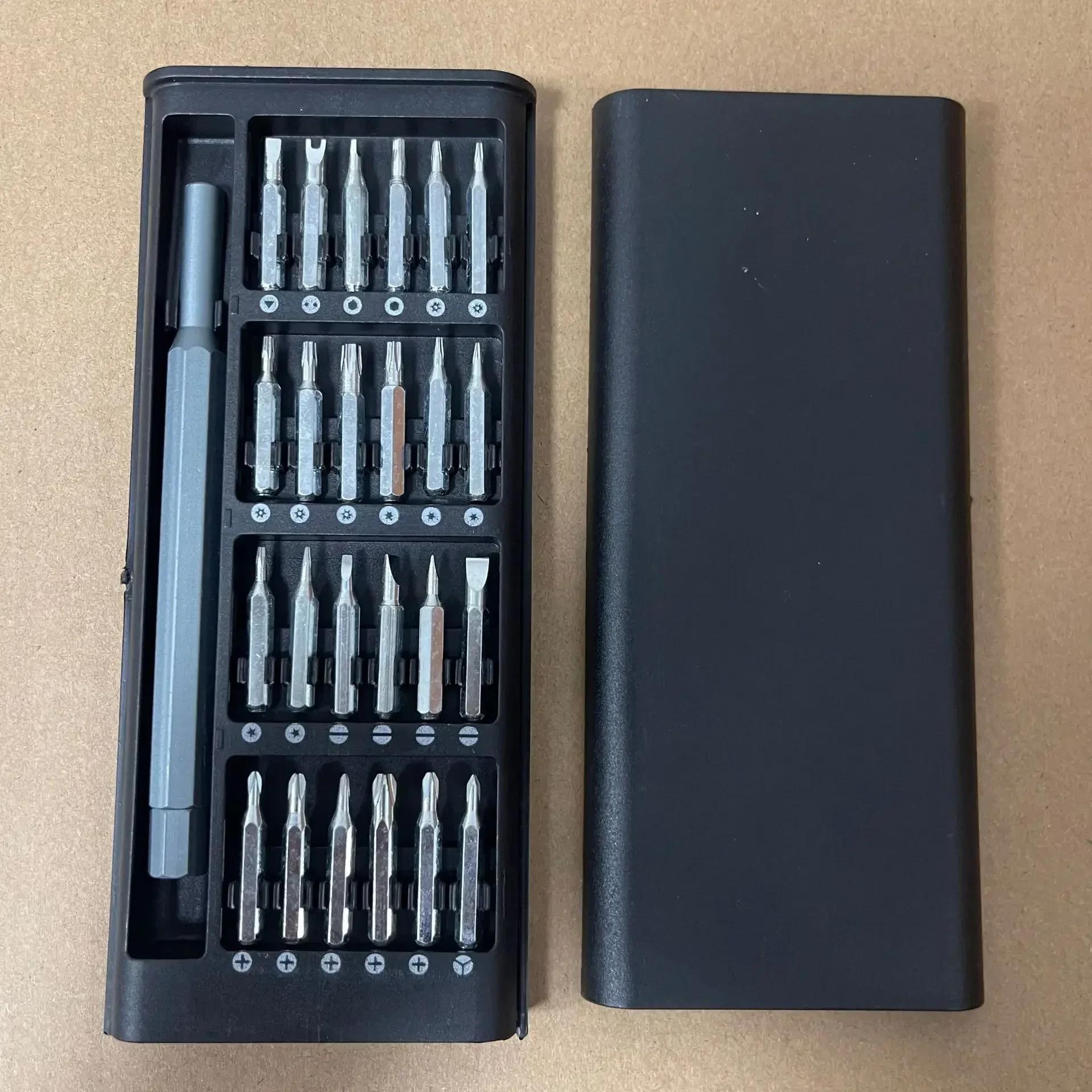 Precision Screwdriver Set 25 in 1 Hexagonal Flat Head Magnetic Screwdriver Head for IPhone PC Watch Camera Glasses