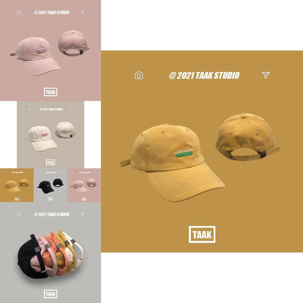 Stylish Ins Korean Pink Baseball Hat Versatile Letter Style For All Seasons